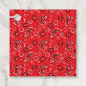 レッドバンダナウエスタンカウボーイランチアドベンチャーおもしろい フェイバータグ (正面)