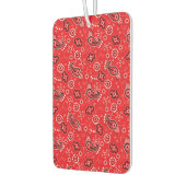 レッドバンダナハートカーギフトおもしろいエアーフレッシュナー カーエアーフレッシュナー (左)