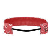 レッドバンダナヘアアクセサリーおもしろいノンヘッドバスリップまたは滑ることンド アスレチックヘッドバンド (裏面)