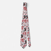 レッドバンダナペイズリーカントリーウェスタンクリスマス ネクタイ (正面)
