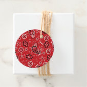 レッドバンダナモダンカウボーイウェスタンロデオアウトドア フェイバータグ (インサイチュ)