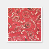 レッドバンダナ スタンダードカクテルナプキン (正面)