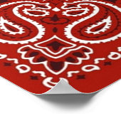 レッドバンダナ ポスター (角)