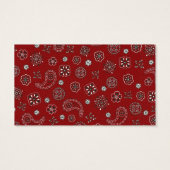 レッドバンドナ結婚式の引き出物カード (裏面)