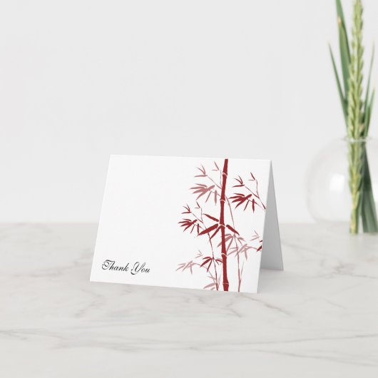 レッドバンブーサンキューカード サンキューカード (正面)