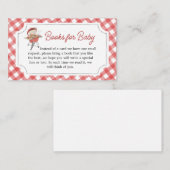 レッドバーガーBBQベビーシャワーブズベビー エンクロージャーカード (正面/裏面)