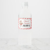 レッドバーガーBBQベビーシャワー ペットボトルラベル (正面)