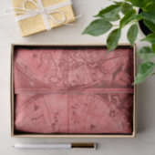 レッドバージョンアンティークワールドマップJ Blaeu 1664 薄葉紙 (ギフト)