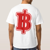 レッドバーツ฿タイ通貨฿ Tシャツ (裏面)