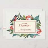 レッドバードアンドベリーホリデーカード シーズンカード (正面/裏面)