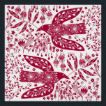 レッドバードアート ポスター<br><div class="desc">平和赤と白を願う。オリジナルアートby Nic Squirrell.</div>