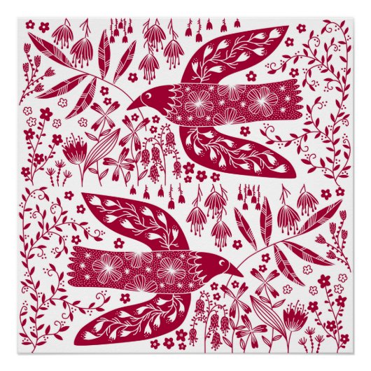 レッドバードアート ポスター (正面)