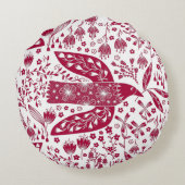 レッドバードアート ラウンドクッション (裏面)