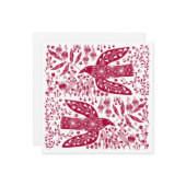 レッドバードクリスマス ノートカード (正面/裏面インサイチュ)