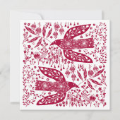 レッドバードクリスマス ノートカード (正面)