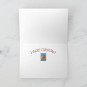 レッドバードサンタ、良い応援クリスマス(鳥)ショウジョウコウカンチョウ シーズンカード (内部)