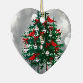 レッドバード付き野球クリスマスツリー セラミックオーナメント (右)