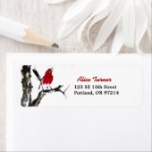 レッドバード差出人住所ラベル ラベル (インサイチュ)