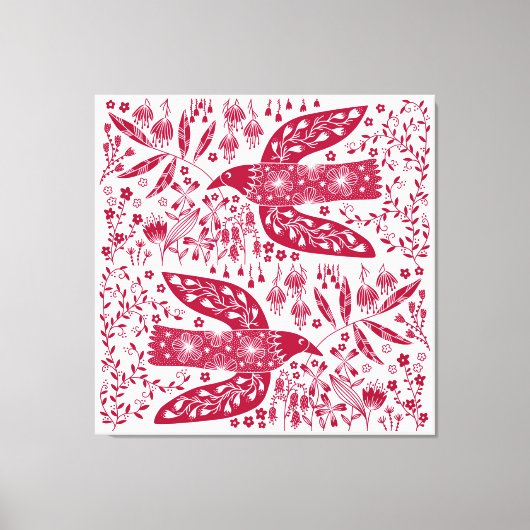 レッドバード キャンバスプリント (正面)