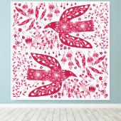 レッドバード キャンバスプリント (インサイチュ (ウッドフロア))