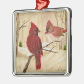 レッドバード メタルオーナメント (左)