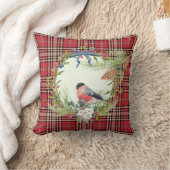 レッドバード&リースクリスマス装飾用クッション クッション (ブランケット)