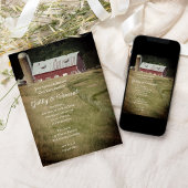 レッドバーンアンドサイロカントリーファーム婚約パーティ 招待状