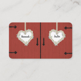 レッドバーンアンドデイジーカントリーウェディング披露宴 プレイスカード