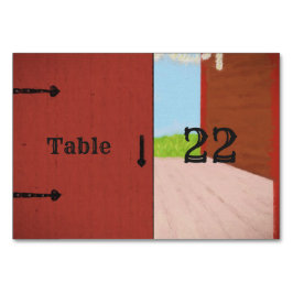 レッドバーンアンドデイジーズカントリーウエディング披露宴 テーブルナンバー