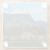 レッドバーンアンド山Enumclaw ガラスコースター (裏面)