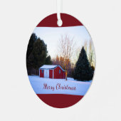 レッドバーンインスノーオーナメント メタルオーナメント (正面左)