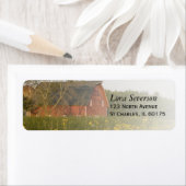 レッドバーンウィローフラワーズ差出人住所 ラベル (インサイチュ)