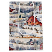 レッドバーンウィンターオンザファーム ミディアムペーパーバッグ (裏面)