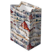 レッドバーンウィンターオンザファーム ミディアムペーパーバッグ (裏面アングル)