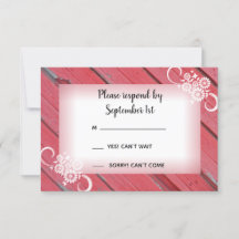 レッドバーンウッド&フラワーズカントリーウェディングRSVP