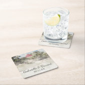 レッドバーンオンヒルサイドカントリーファームズ結婚ズ スクエアペーパーコースター (インサイチュ)