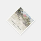 レッドバーンオンヒルサイドカントリーファームズ結婚ズ スタンダードカクテルナプキン (角)