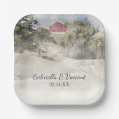 レッドバーンオンヒルサイドカントリーファームズ結婚ズ ペーパープレート (正面)