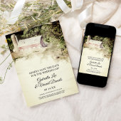 レッドバーンカントリー結婚ファームの水の色の救日付 招待状