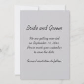 レッドバーンカントリー結婚式の日付を保存 セーブザデート (裏面)