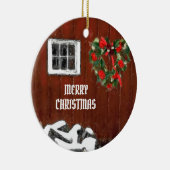 レッドバーンクリスマス セラミックオーナメント (右)