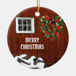 レッドバーンクリスマス セラミックオーナメント