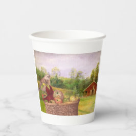 レッドバーンサンクスギビングでアップルハーベストパーティー 紙コップ