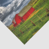 レッドバーンズ緑の草のフィールドSquaw山、WA 薄葉紙 (詳細)