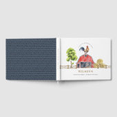 レッドバーンチキンファームウォーター子供の誕生日 ゲストブック (全面)