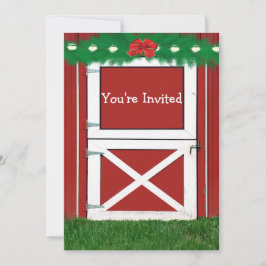 レッドバーンドアカスタムホリデーパーティ招待状 招待状