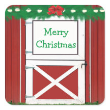 レッドバーンドアカスタム文字ホリデーステッカー