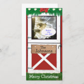 レッドバーンドアカスタム1フォトホリデーカード シーズンカード (正面/裏面)