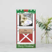 レッドバーンドアカスタム1フォトホリデーカード シーズンカード (スタンド正面)