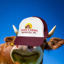 レッドバーンビッグサンスカイ農家の帽子に名前を追加